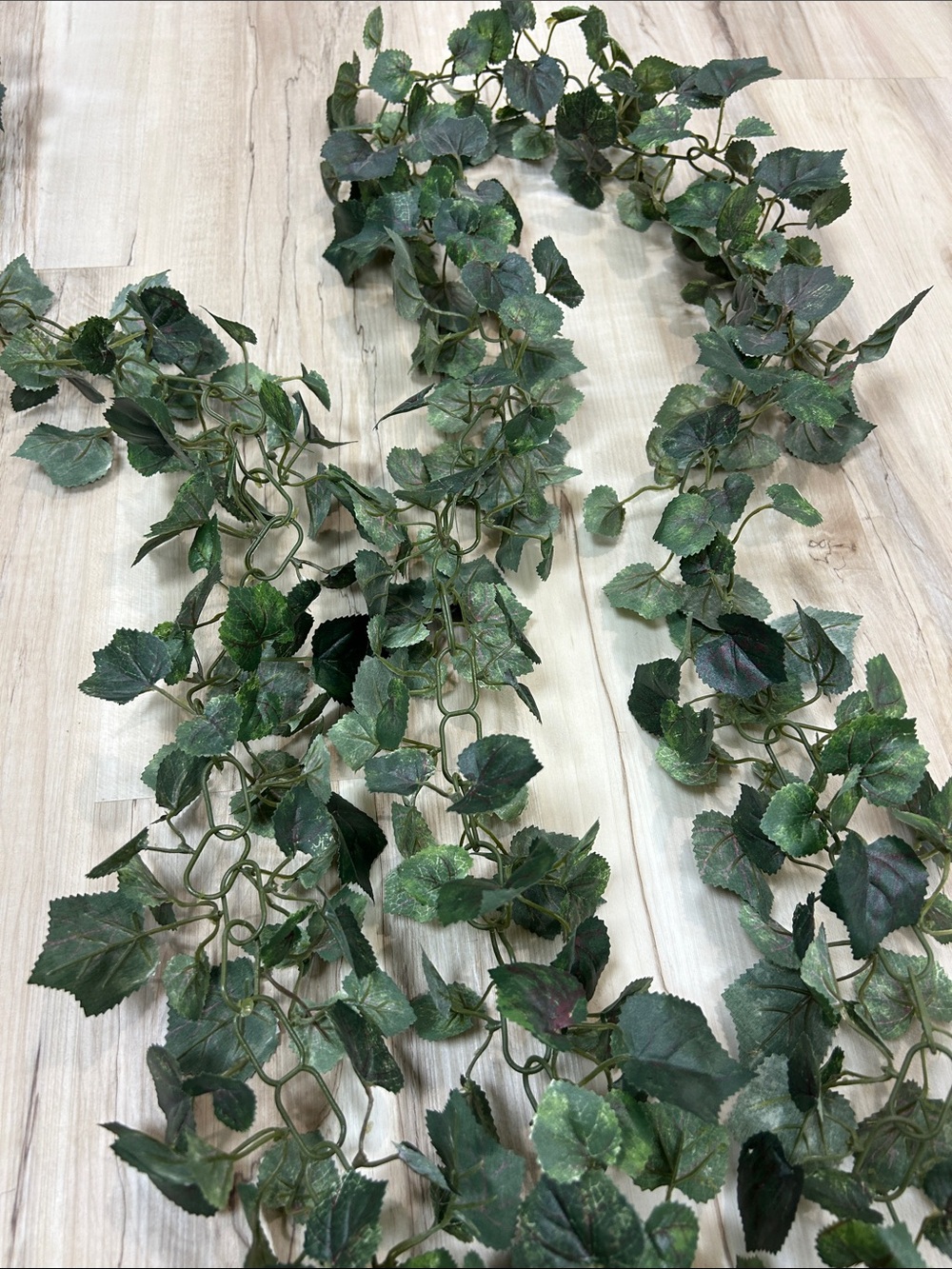 Artificial Ivy Garland - Green Decorative Home Holiday Vine - set of 3 image 2